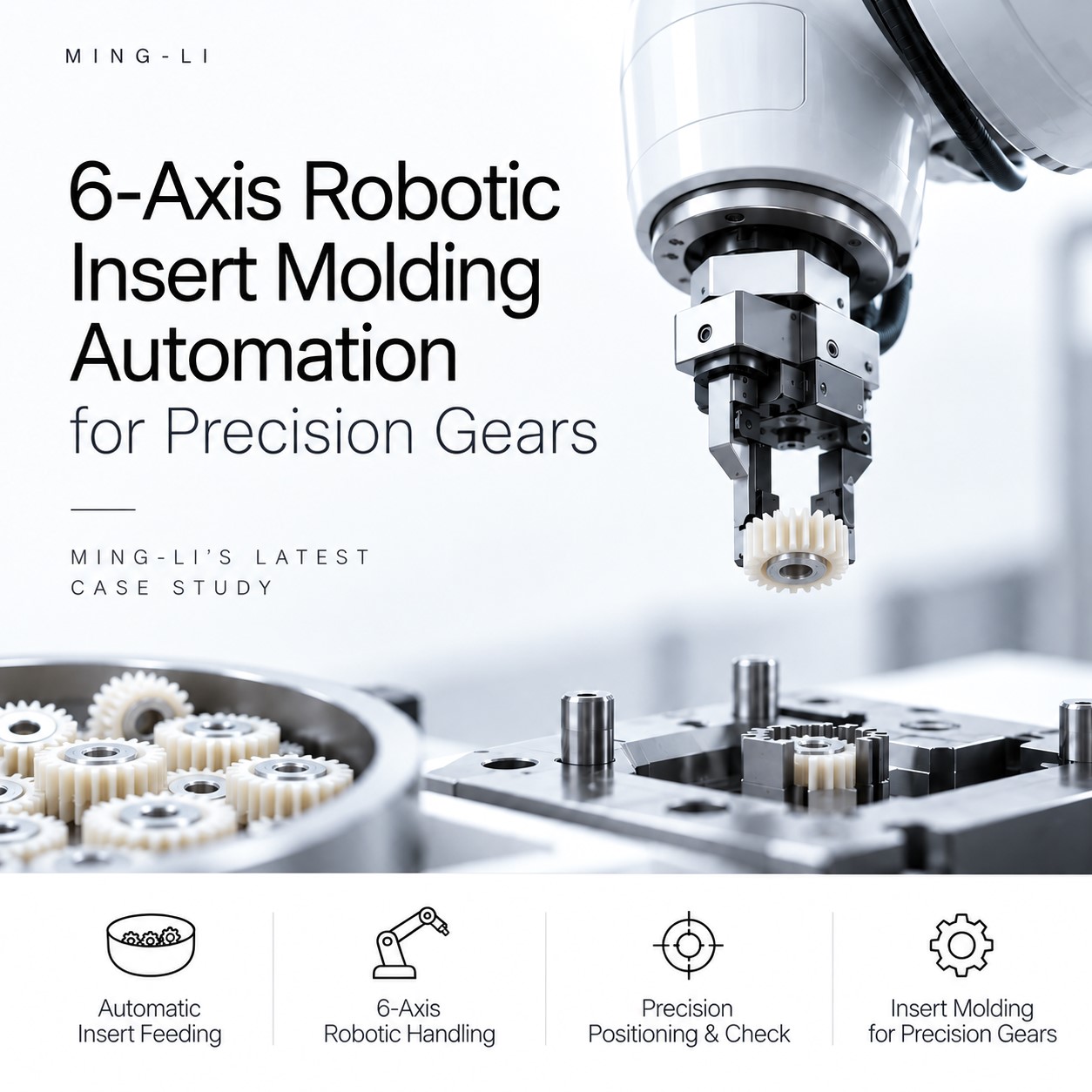 6-Axis Robotic Insert Molding for Precision Gears | Ming-Li
